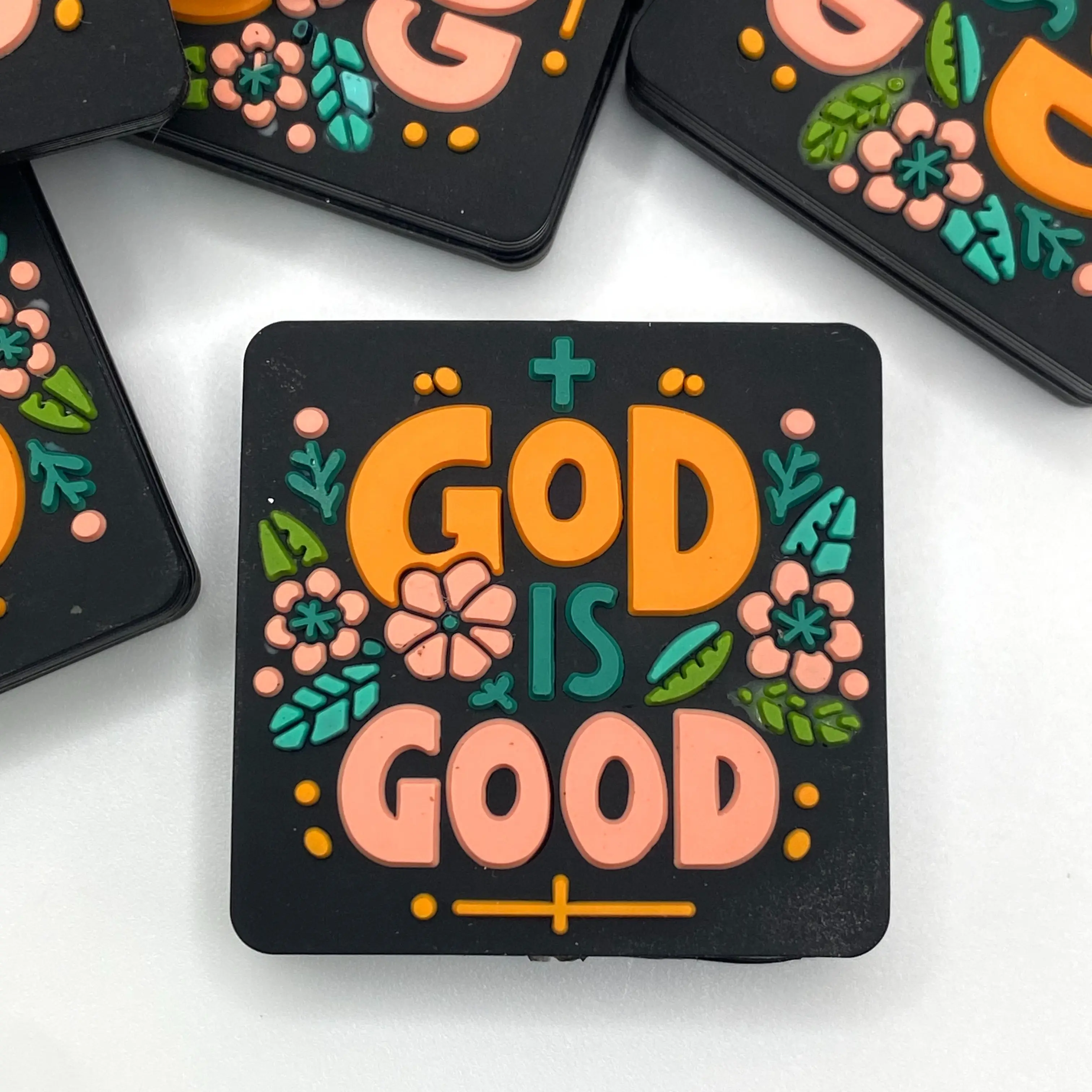 1pc God is Good Silicone Focal Beads - Faith & God Beads | DIY Craft Beading & Beaded Projects Religious