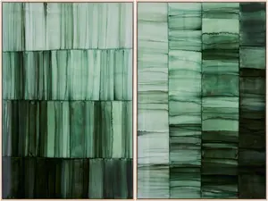 Soft Forest Green Modern Framed Wall Art for modern gallery walls