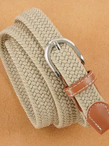 Hole-Free Elastic Braided Belt, No Punching Required, Perfect Fit Every Time, Comfortable & Durable Design, Ideal for Daily Use