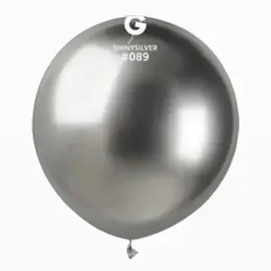 Gemar USA Shiny Silver GB150-089 19" Balloons 25 pcs for Festive Decorations