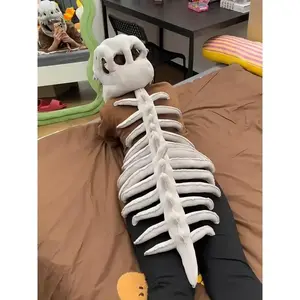 Halloween keleton Costume Set Fun Skeleton Dinosaur Costume Dress-Up Fossil Jumpsuit