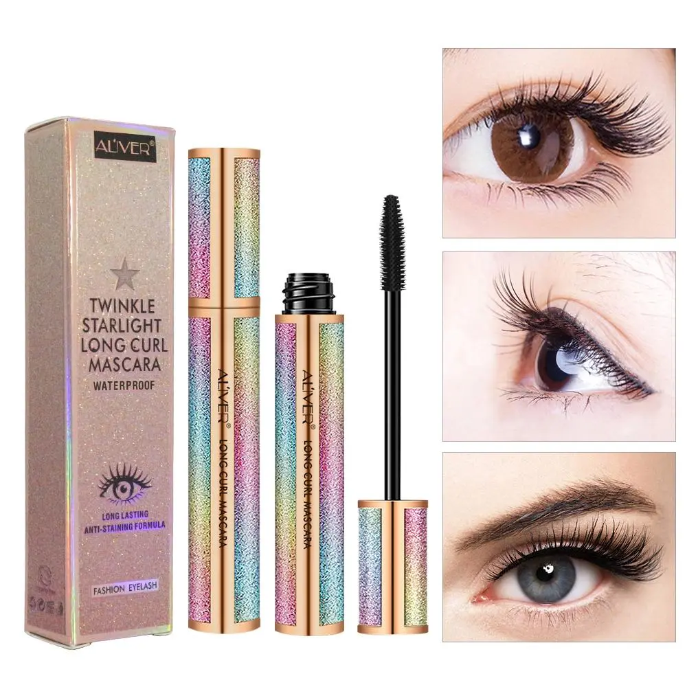 Starry Sky Black Mascara - Single Item, Waterproof, Smudge-Proof, Long-Lasting, Quick-Drying, Natural Lash Extension, Curling, Thickening Makeup (Beauty & Personal Care)