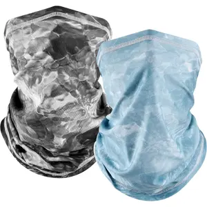 UV  Gaiter Mask, UPF 50 Bandana Balaclava  Mask Breathable Cooling Sun Summer for Fishing Running 2 Packed ...