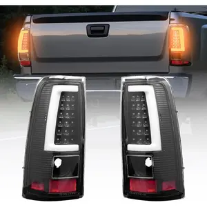 VEVOR Tail Light Assembly Compatible with 2003 - 2006 Chevy Silverado 1500 1500 HD 2500 2500 HD 3500, 2007 - 2007 Chevy Classic, 2PCS Driver Passenger Side LED Taillight Brake Lamps with Bulbs, RedVEVOR Super Brand Day