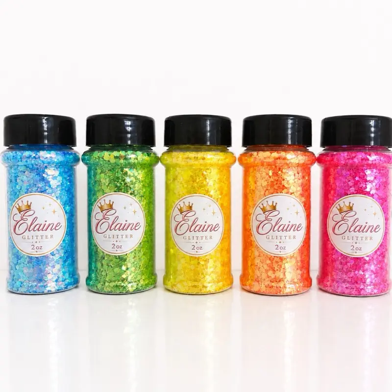 Glitter Bundle for Crafts & Snow Globes – 5 Pack (2 oz Each)