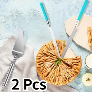 2 Pcs Stainless Steel Cake Cutter, Cake Separator, Cake Slicer, Professional Cake Slicer, Cake Slicer, Pie Slicer Tool for Desserts, Birthday Parties, Pizza & Cheesecake