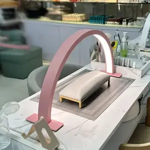 Half Moon Nail Lamp USB Powered Three Color LED Light, Perfect for Eyelash Tattoo Crafts Reading Spa Beauty Experience Enhancement, Led Table Lamp, Led Desk Light