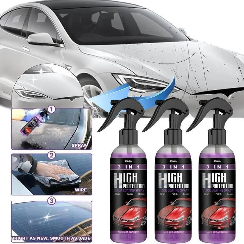 Instant Nano Ceramic Coating Spray for Car Paint - Gloss Enhancement, UV Protection, Decontamination, Car Paint Polishing