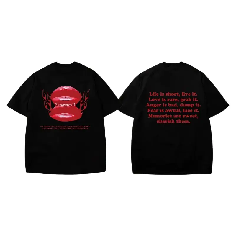 Unisex  New cotton T-shirt For Men  round neck short sleeve Oversized Breathable Fabric Top Day Soft Thick Streetwear Tshirt Summer men gifts clothes men graphic tee chromakopia tour outfits hell star 90s graphic tees christian clothing  Menswear Stylish,