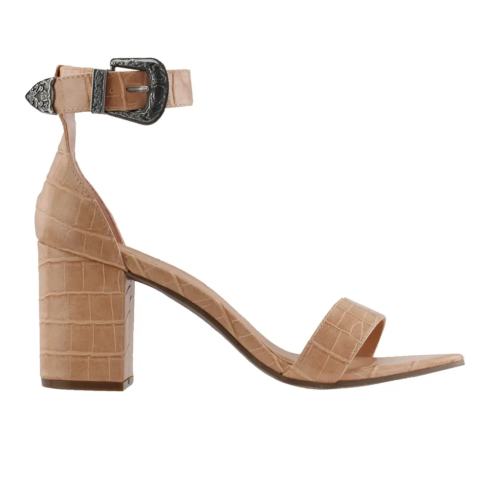 COCONUTS by Matisse Womens Callin Ankle Strap Block  Dress Sandals High Heel 3" & Up - Brown
