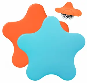 mandoo 2 Pack Bathtub Stopper Tub Drain Plug Stopper, Adorable Universal Silicone Bath Drain Cover, Beautiful Starfish Illustration, Kids Tots Babies Gift…