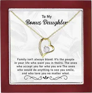 Bonus Daughter Gifts, Jewelry Birthday Gift For Step Daughter, Bonus Daughter Necklace Birthday Graduation Christmas Gift, Step Daughter Gift from Stepmom, Step Daughter Gift from Step Dad, Gift for Her