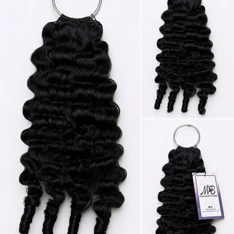 Miracle knot crochet hair Deep Wave 18 inches
