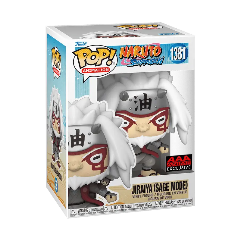 Funko Pop! Naruto: Shippuden - Jiraiya (Sage Mode) #1381 Exclusive (Sticker may vary) Collectible Pop Vinyl Figure