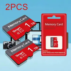 2-Pack × 1TB Micro SD memory card, flash memory, TF/SD card, suitable for cameras, laptops, personal computers, mobile phones, game consoles, automotive audio - reliable data storage