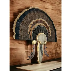 Barnwood Turkey Fan Plaque