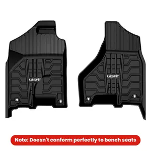 Lasfit fit for 2019-2024 Ram 1500 Classic All-Weather 1st row Floor Mats, Fit Carpet Floor Only