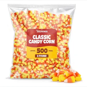 Bulk Classic Candy Corn 2 Pound Bag - Tri-Color Fall Candy Treats For Thanksgiving Parties & Decorations - Made With Real Honey - Approx. 500 Pieces