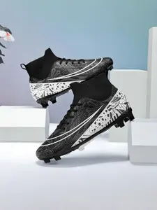 Men's Outdoor Football Shoes Competition Shoes, Durable Soccer Cleats for Training & Matches, Comfortable Sports Footwear, Football Field Boots