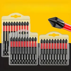 Magnetic Phillips Screwdriver Bit Set, High Hardness Screwdriver Bit Set, Professional Assembly & Disassembly Tool for Electric & Manual Drill, Magnetic Design, Drill Bits, Tool Accessories