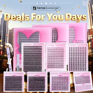 Geeneiya Lashes DIY Lash Extension Kit, Natural Wispy Lash Clusters Kit, Ultra-thin Soft Band Eyelash Extension Kit with Waterproof Lash Bond and Seal, Lash Remover, Tweezers for Girls Gift Makeup Cosmetic (Venus/ Flora/ Manga) DealsForYouDays