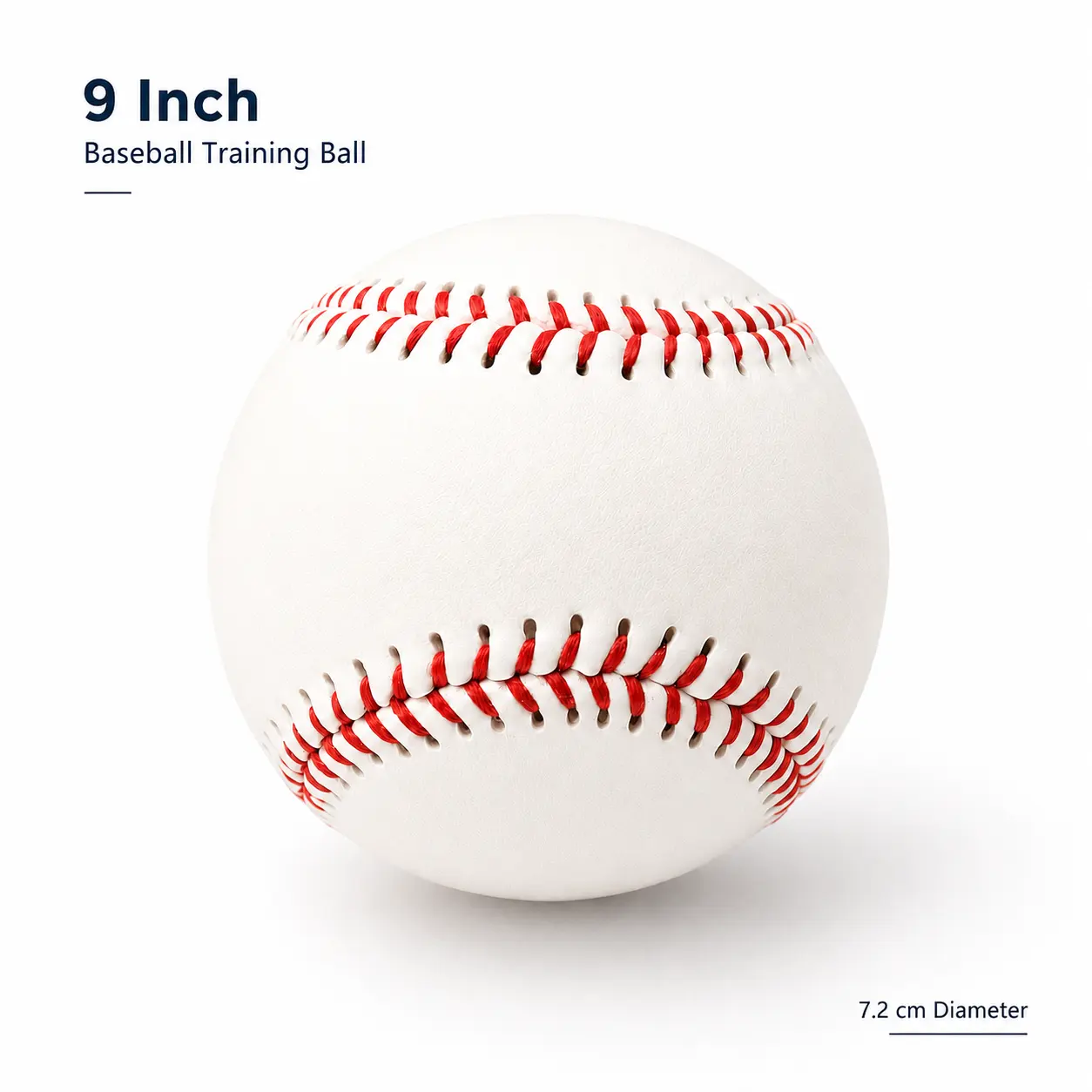 Standard 9-Inch Training Baseball, Soft or Hard Embroidered Ball for Youth & Adults, Multi-Skill Practice for Backyard Games and Coordination Improvement, Training Equipment, Standard Size, 9 In, Practice Drills, Improves Coordination, Indoor & Outdoor Us