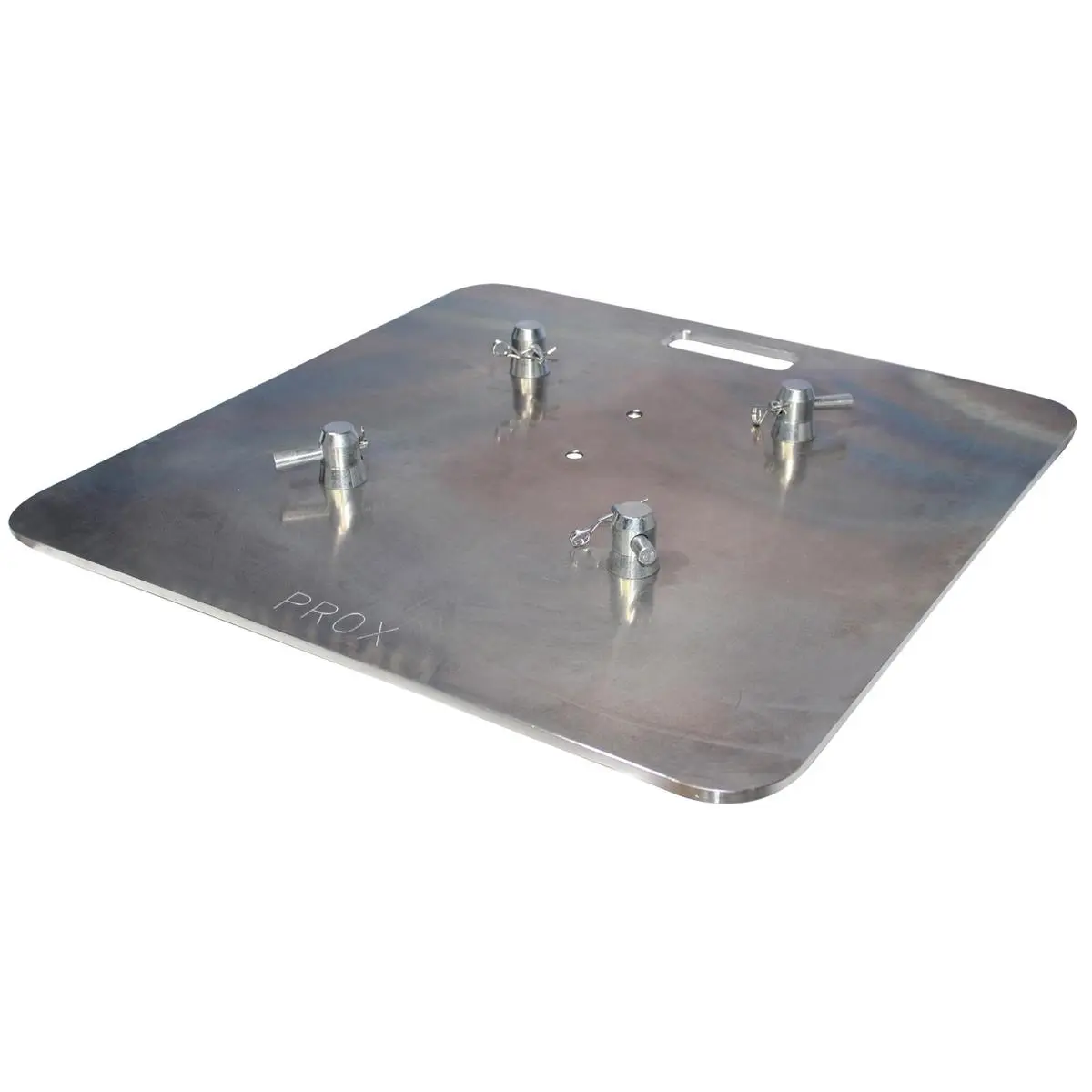 ProX XT-BP2424A Heavy Duty 24x24" F34 Truss Aluminum Base Plate with Conical Connectors for Stage Trusses