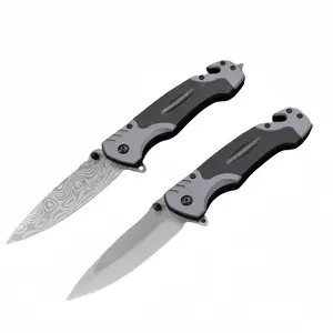 Multifunctional EDC knife, design with back clip, window breaker and seat belt cutter, sturdy and sharp, suitable for camping, hunting and Outdoor, the first must-have folding knife for men, ideal gift during Thanksgiving Day, Christmas and Birthday.