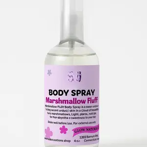 Marshmallow Fluff Body Spray - Sweet & Indulgent Marshmallow Scented Mist for Soft Skin - 4 oz