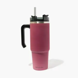 30oz Tumbler Mug - White to Burgundy