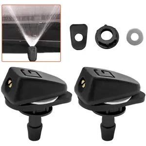 2 count  Front Windshield Washer Nozzle Kit, 0.31" Sprayer   Wiper Nozzles, Adjustable Fan-shaped Auto Windshield Sprayer, Universal Single Hole Nozzle Replacement Parts for   (Style 1)