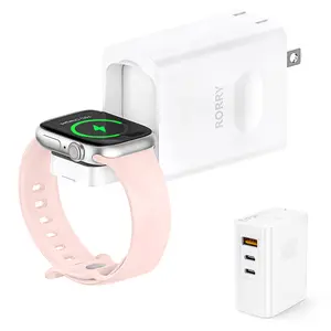 RORRY 35W 2-in-1 Wall Adapter w/ USB-C PD3.0, Fast Charging for iPhone , Apple Watch, MacBook, AirPods & More! Foldable Plug, Compact Travel Charger TikTokShopBacktoSchool