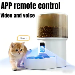 Smart Pet Feeder with Camera, 4L Capacity, APP Remote Control, 2.4g Wireless, Two-Way Voice Call, Timer Function, Dogs & Cats