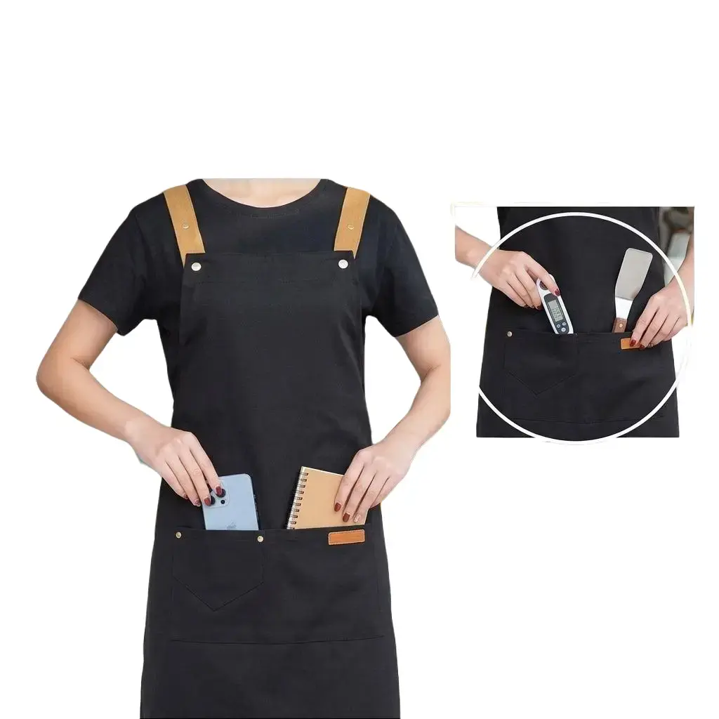 Unisex 2pcs Functional Waterproof, Oil-Proof Apron with Spill Protection for Kitchen, Restaurant, Baking & Kitchen Studio Culinary Arts Use