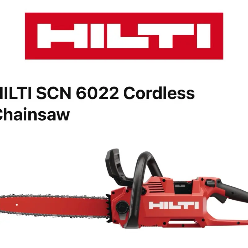 Hilti SCN 60-22 Cordless Chainsaw - Powerful & Versatile for Efficient Cutting Tasks - Fastest Blade Speed - Ideal for Professionals & DIY Enthusiasts