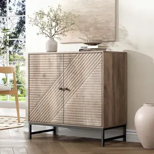 Sideboard Cabinet, Freestanding Buffet Cabinet, Wood Storage Cabinet With Adjustable Shelf For Living Room, Entryway, Hallway