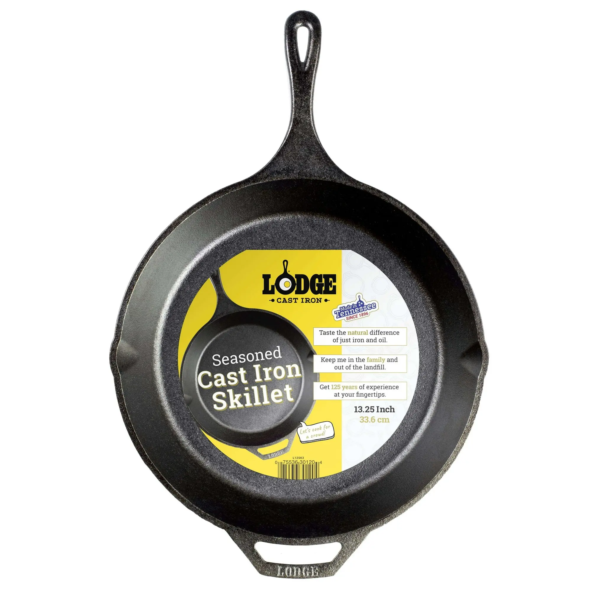 Lodge Cast Iron Seasoned 13.25" Skillet