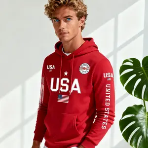 USA flag pattern printed hoodie for men, plush sweatshirt, United States letter print, unisex casual knitted fabric pullover, student men and women couples fashion sweatshirt autumn and winter men's and women's plush sweatshirt fall outfits