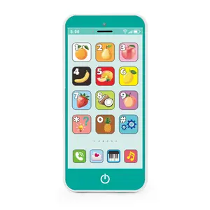 English Toy Phone Educational Puzzle Toy, Learning Tool Multifunction Portable, 8 Modes Including Phone Mode, Piano Mode, Color Mode, Fruit Mode, Drum Mode