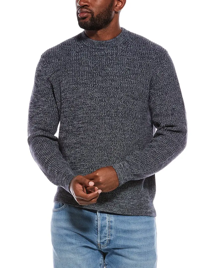 Madewell Marled Shaker Stitch Crewneck Sweater