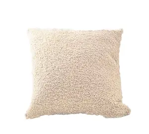 Plush Pillow Cover Cozy Faux Fur Cushion Cover for Sofa Living Room Car 45*45 Decorative Pillows Nordic Home Decor Pillowcase