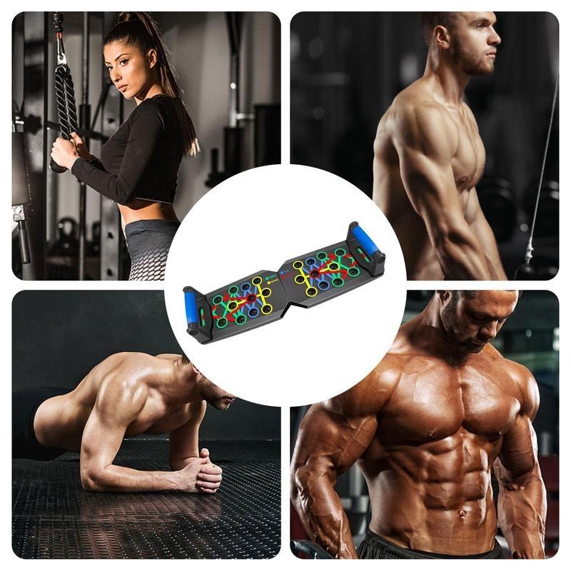 5-in-1 Push-up Board, 1 Set Home Push-up TrainingBoard, Chest Muscle Abdominal Muscle TrainingEquipment for Men & Women, Strength TrainingEquipment, Portable Home Gym System, Suitable forUsers of all Body Types, Gifts for Fitness Enthusiasts