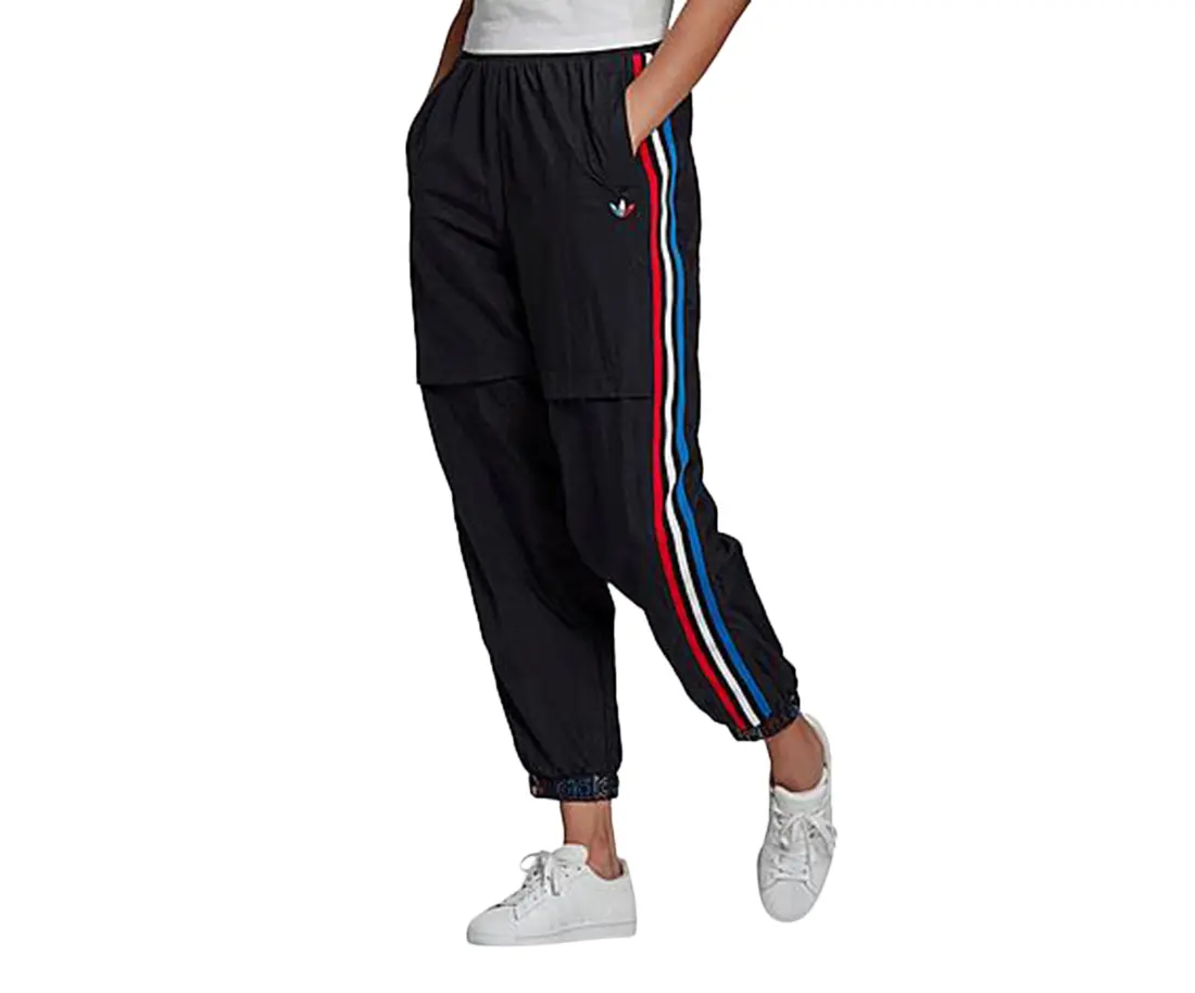 Adidas Originals Women's Adicolor Japona Track Pants, Athleisure Style with Tricolor Color Block Stripes, Athleisure Pants, Sporty Chic, Casual Athletic Pants