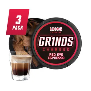 Grinds Coffee Pouches - Red Eye Espresso (Pack of 3)
