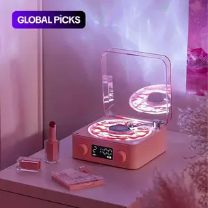 Wireless Speaker, White noise speaker, Multifunctional Desktop Speaker with USB Port & AUX Input, Speaker with Environment Light Adjustment Modes, Gifts