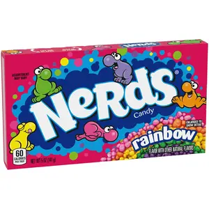 Nerds Candy Rainbow 5 Ounce Movie Theater Boxes Classic Concession Box Tangy Crunchy Treats for Movie Nights & Sharing
