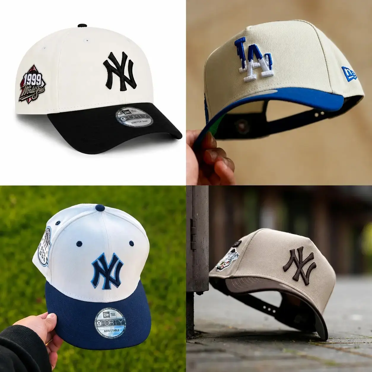 New Era MLB LA Dodgers & NY Yankees 9FORTY 59FIFTY Urban Impact Snapback Cap – Adjustable Unisex Baseball Hat, Retro Vintage Streetwear Look, Trucker Mesh Design, USA Urban Fashion Trend 2026, TikTok Viral Headwear