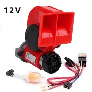 12V Snail Air Pump Horn for Large Trucks, Super Loud Siren Sound, Includes Relay, Model Tz334, Ca_prop_65_ca No, Ca_prop_65_re No, Horn Kit