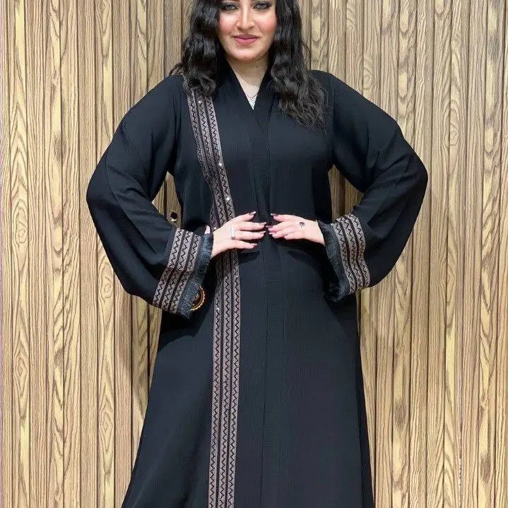 Ramadan's New Abaya Moroccan Dubai Kaftans Farasha Eid Dress Very Fancy Long silk