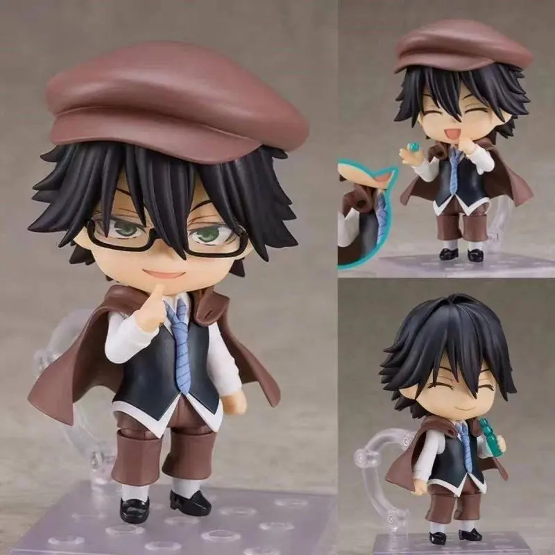 Bungo Stray Dogs Edogawa Rampo Anime 2348 Action Figure Cute Q Version Movable Model Desktop Collection Ornaments Toy Gift